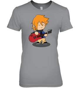 Boy with Guitar - Hanes Women's Nano-T® T-Shirt