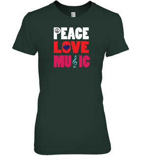 Peace Love Music - Hanes Women's Nano-T® T-Shirt