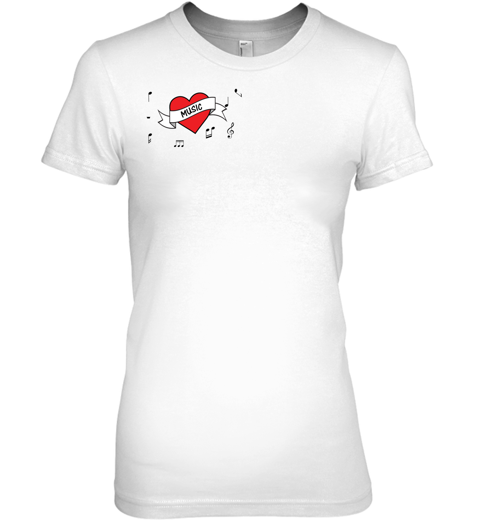 Musical Heart (Pocket Size) - Hanes Women's Nano-T® T-shirt