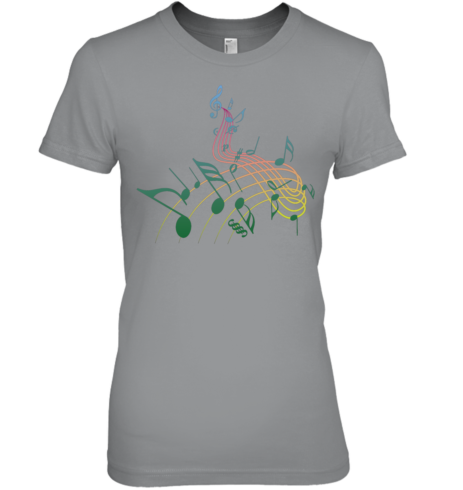 Musical Swirl - Hanes Women's Nano-T® T-Shirt