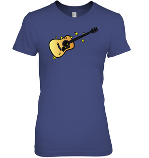Acoustic Guitar in the Stars - Hanes Women's Nano-T® T-Shirt