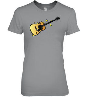 Acoustic Guitar in the Stars - Hanes Women's Nano-T® T-Shirt