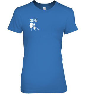 Sing (Pocket Size) - Hanes Women's Nano-T® T-Shirt