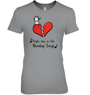 People seem to like Breakup Songs - Hanes Women's Nano-T® T-shirt