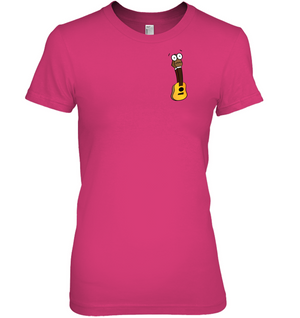 Silenced Guitar (Pocket Size) - Hanes Women's Nano-T® T-Shirt