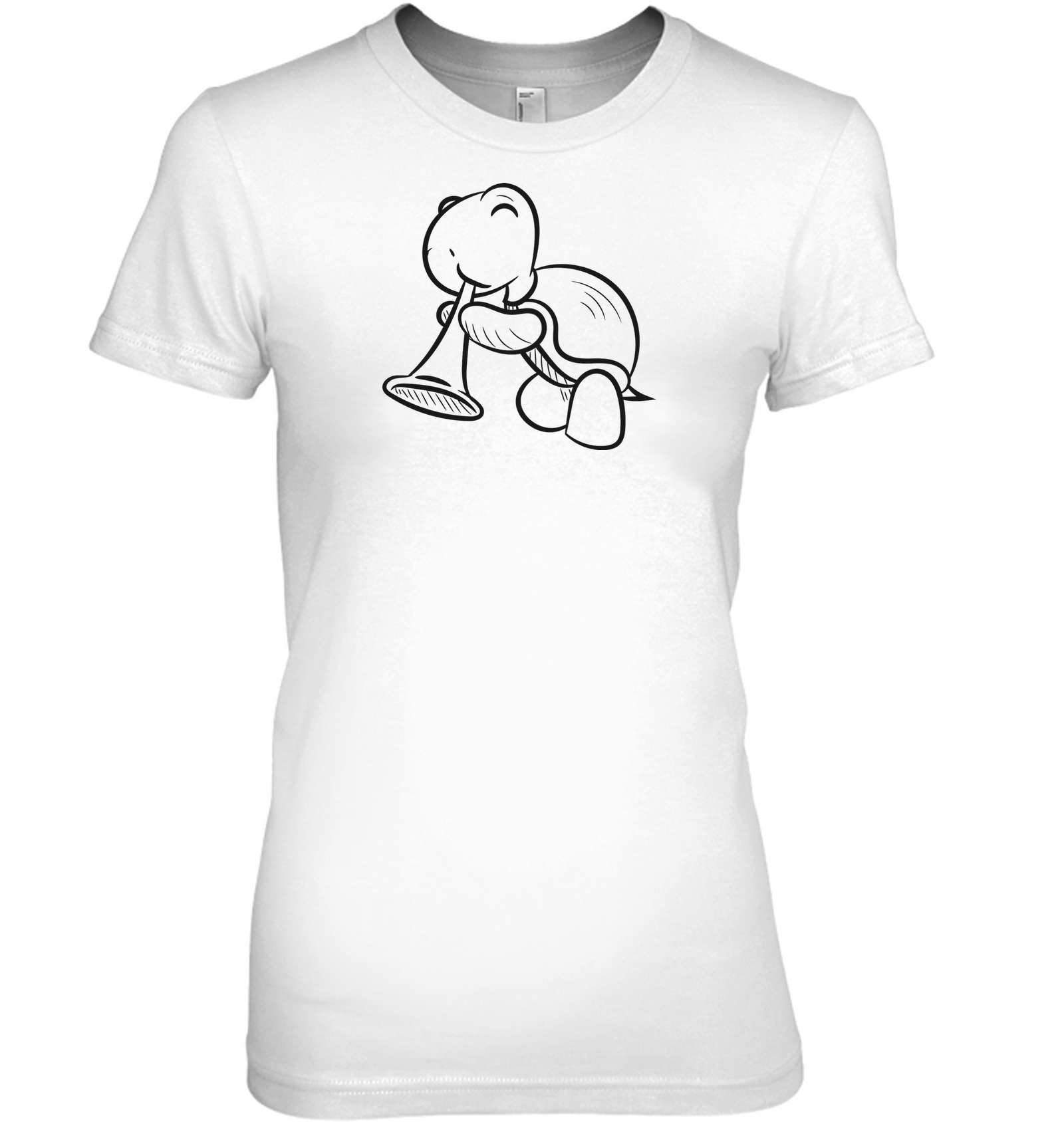 Turtle with Trumpet - Hanes Women's Nano-T® T-Shirt