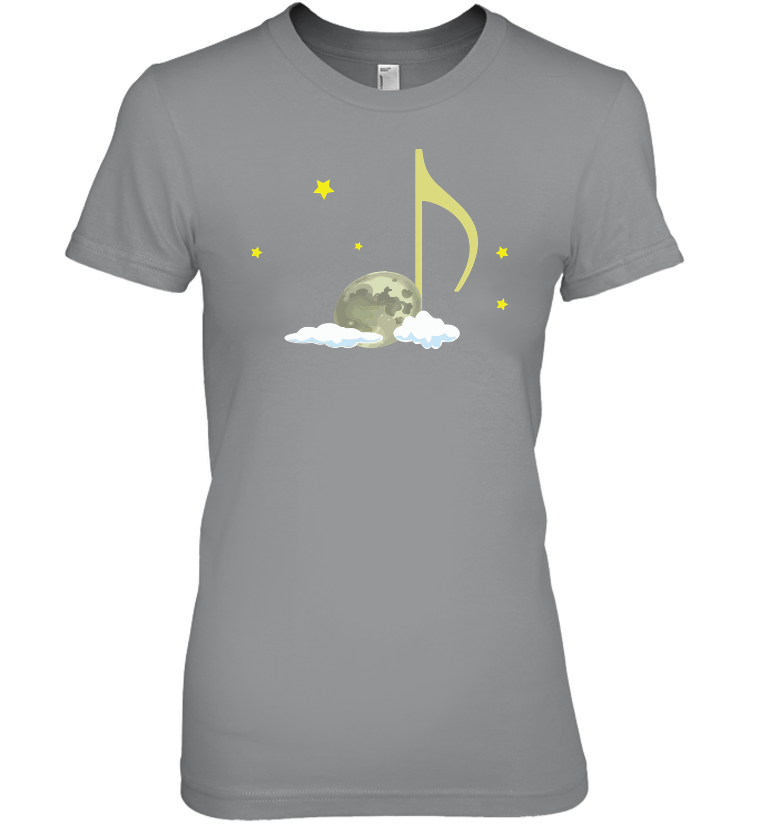 Night Note and stars - Hanes Women's Nano-T® T-Shirt