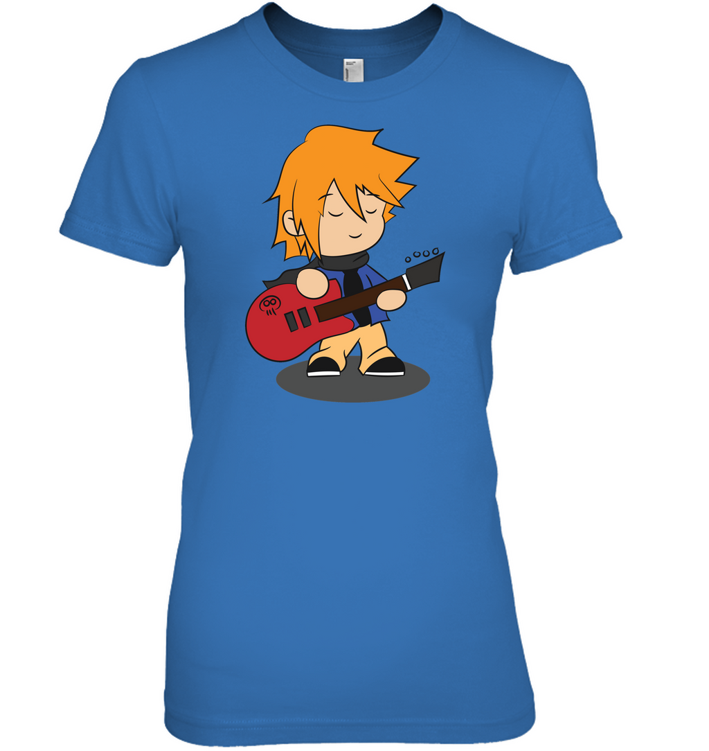 Boy with Guitar - Hanes Women's Nano-T® T-Shirt