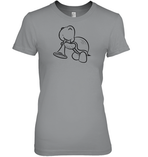 Turtle with Trumpet - Hanes Women's Nano-T® T-Shirt