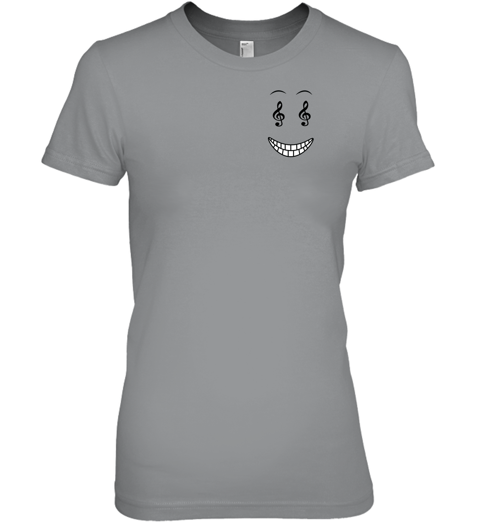 Happy Treble Face (Pocket Size) - Hanes Women's Nano-T® T-shirt