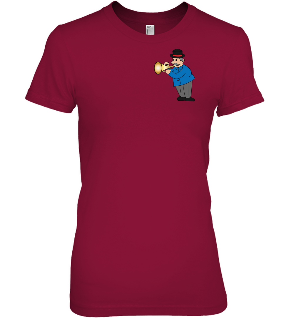 Man with Trumpet (Pocket Size) - Hanes Women's Nano-T® T-shirt