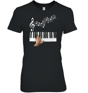 Playin the Keyboard - Hanes Women's Nano-T® T-shirt