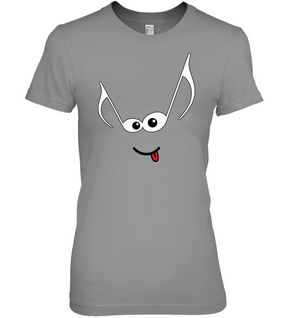 Mischievous Note Face - Hanes Women's Nano-T® T-Shirt