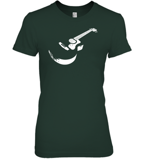 Cool white acoustic guitar -  Hanes Women's Nano-T® T-shirt
