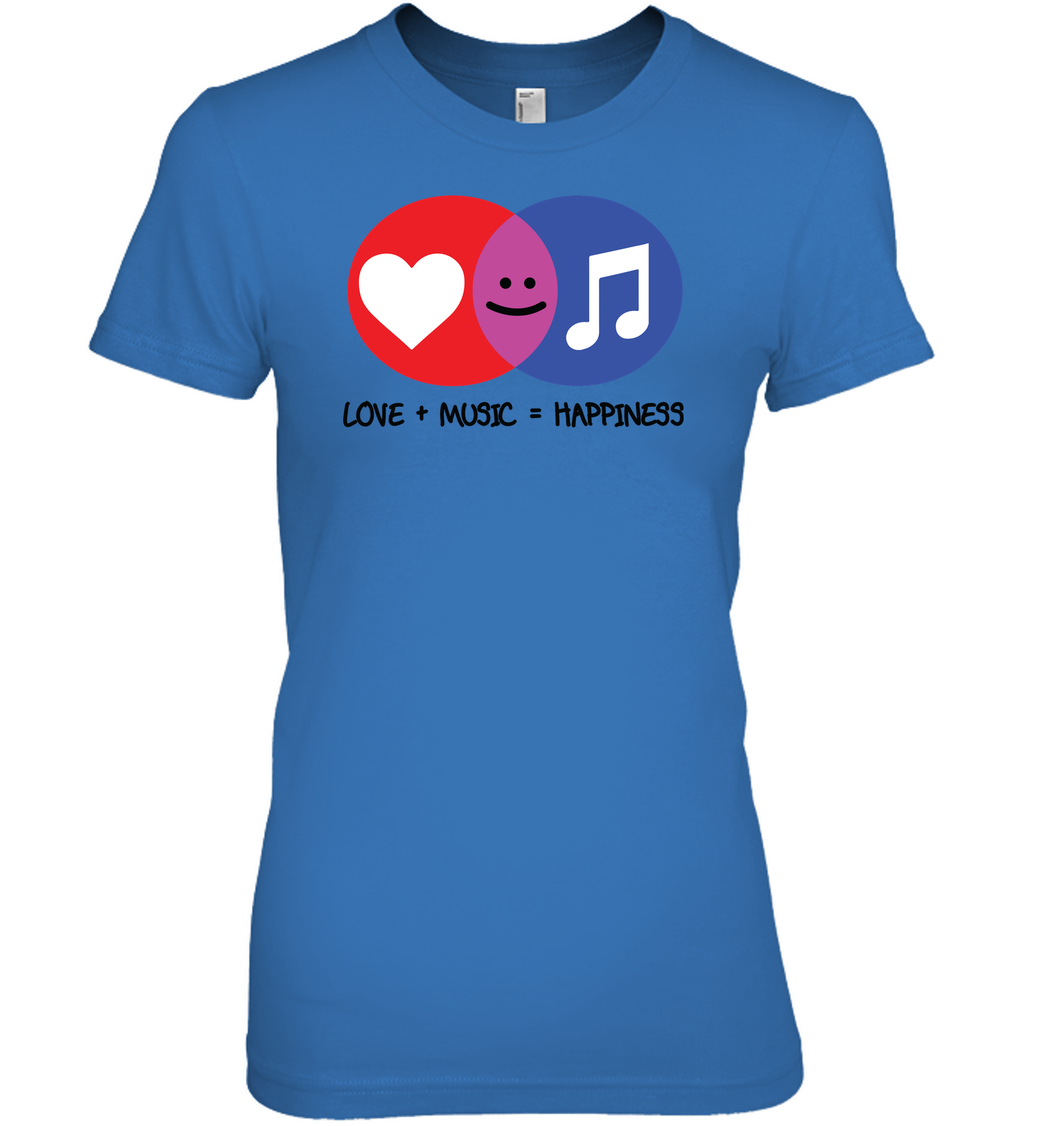 Love and Music is Happiness - Hanes Women's Nano-T® T-shirt