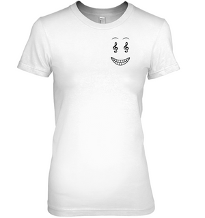 Happy Treble Face (Pocket Size) - Hanes Women's Nano-T® T-shirt