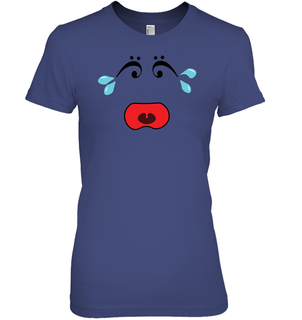 I Miss Music Teary Face - Hanes Women's Nano-T® T-Shirt