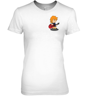 Boy with Guitar (Pocket Size) - Hanes Women's Nano-T® T-Shirt