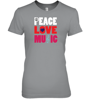 Peace Love Music - Hanes Women's Nano-T® T-Shirt