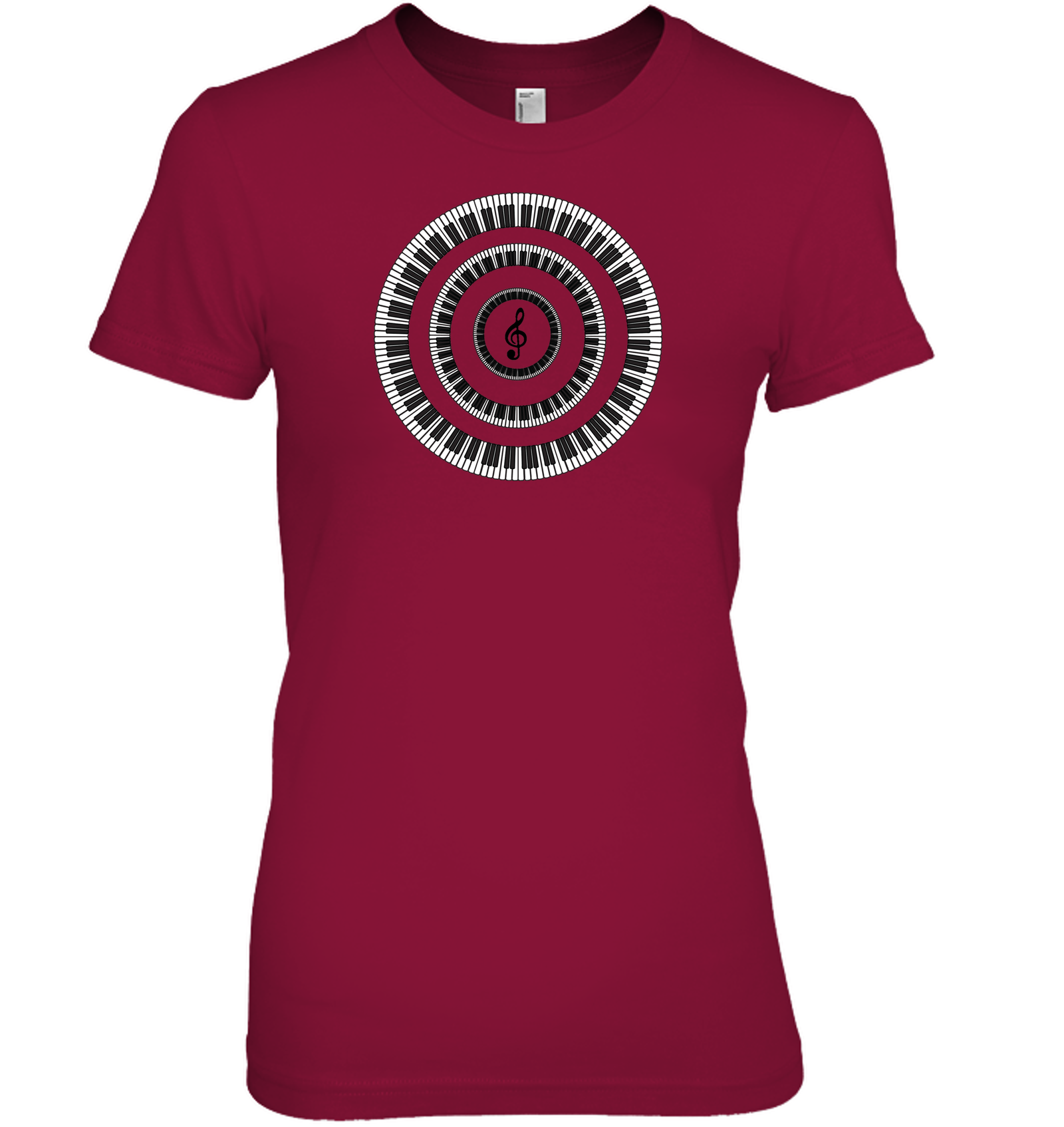 Piano Keys Circle - Hanes Women's Nano-T® T-shirt