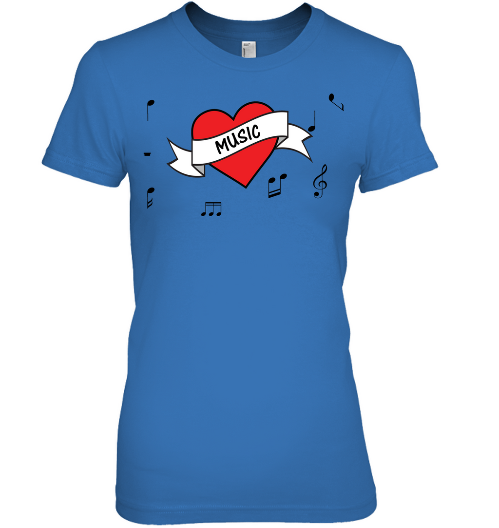 Musical Heart  - Hanes Women's Nano-T® T-shirt
