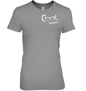 Cool Beans - White (Pocket Size) -  Hanes Women's Nano-T® T-Shirt
