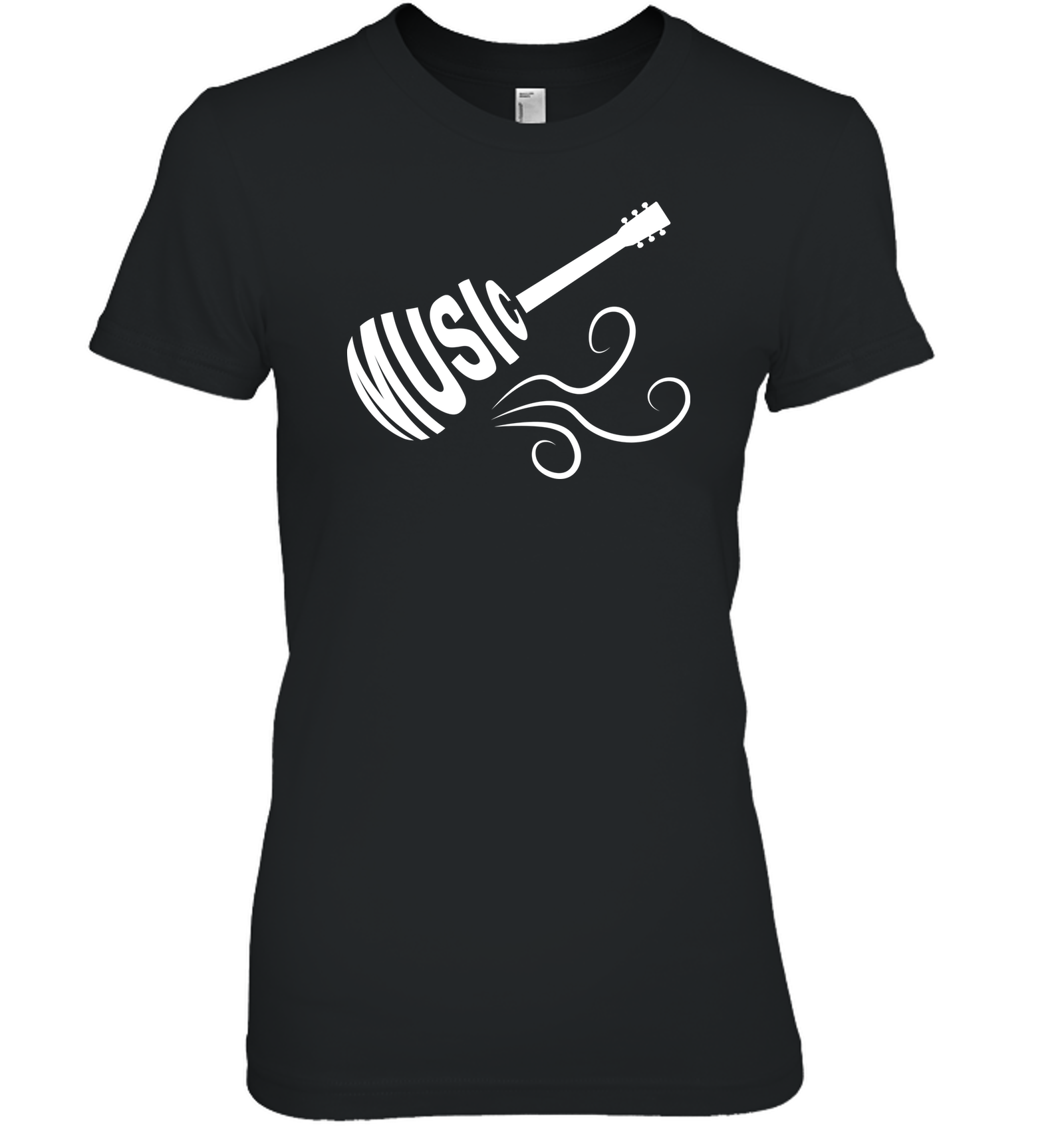 Guitar Breeze White - Hanes Women's Nano-T® T-Shirt