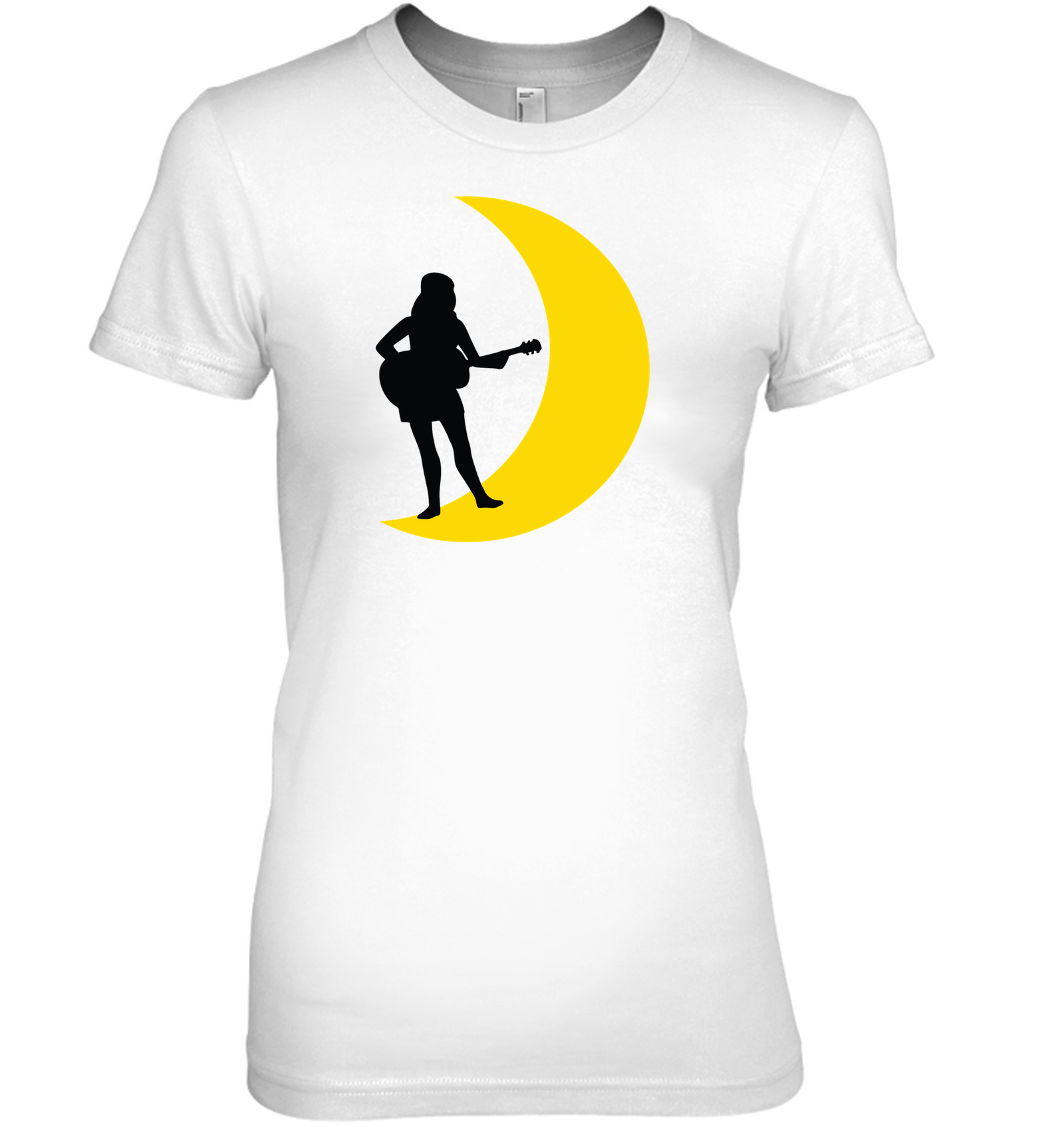 Moonlight Guitar Player - Hanes Women's Nano-T® T-Shirt