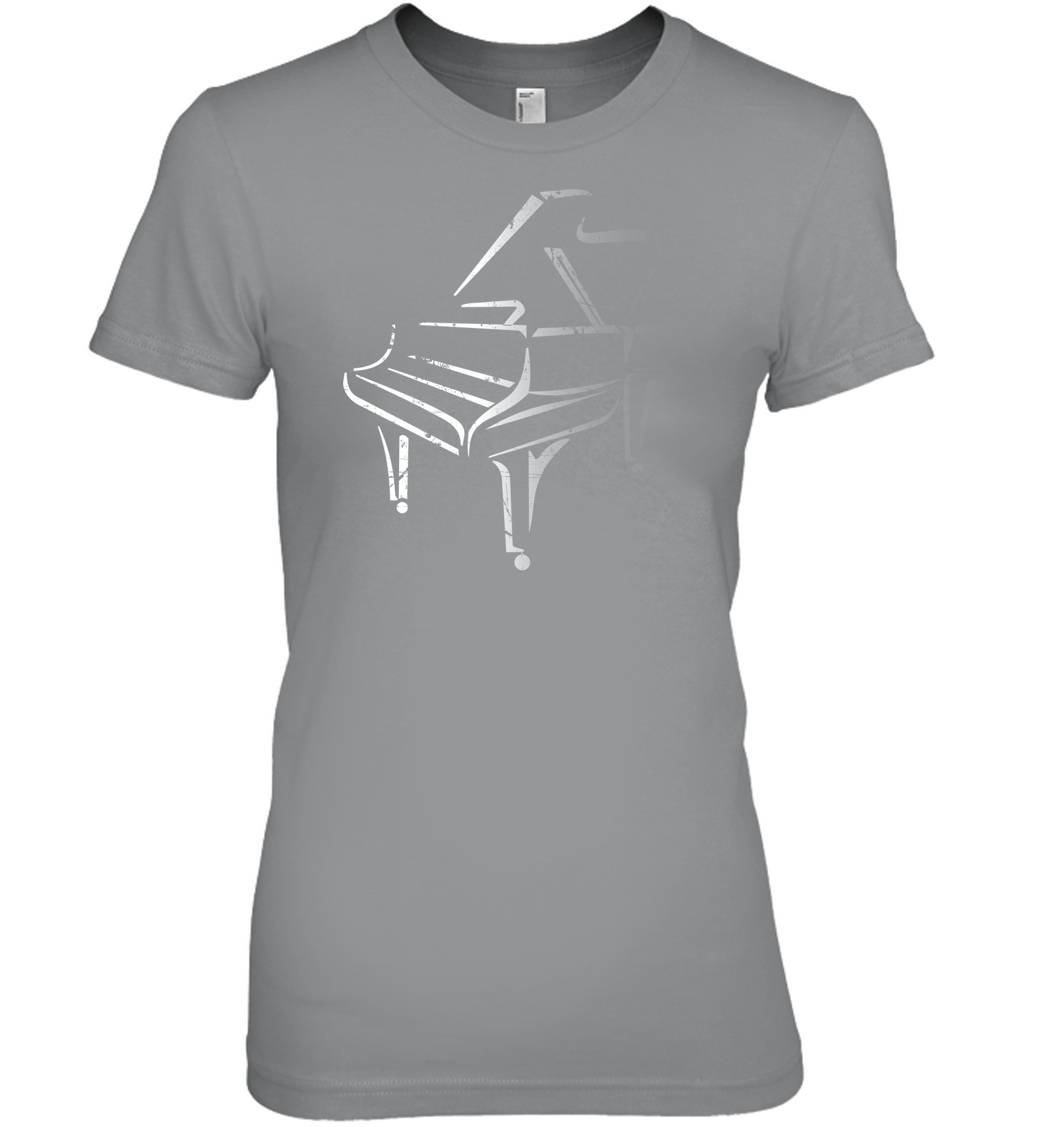 White Piano in the Shadows - Hanes Women's Nano-T® T-shirt