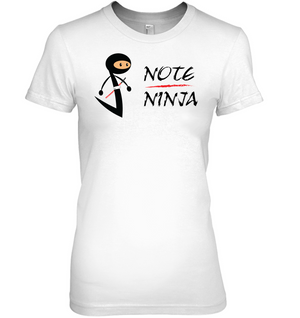 Musical Note Ninja - Hanes Women's Nano-T® T-shirt