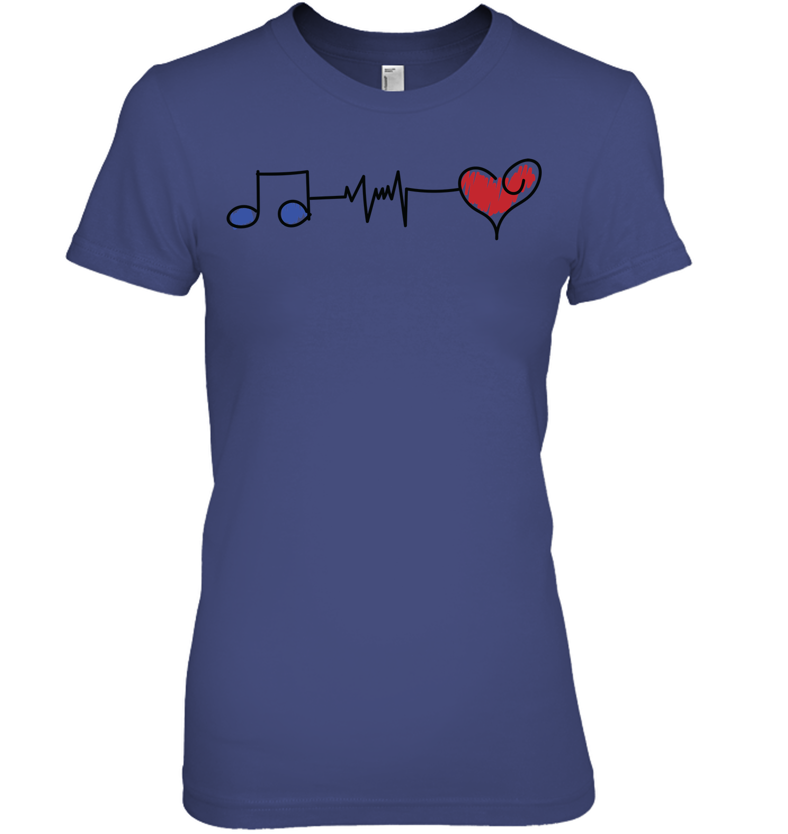 Musical Connections Blue - Hanes Women's Nano-T® T-Shirt
