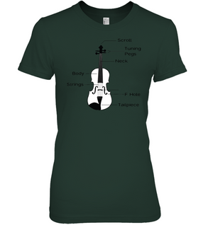 The Cello Blk Wht - Hanes Women's Nano-T® T-shirt