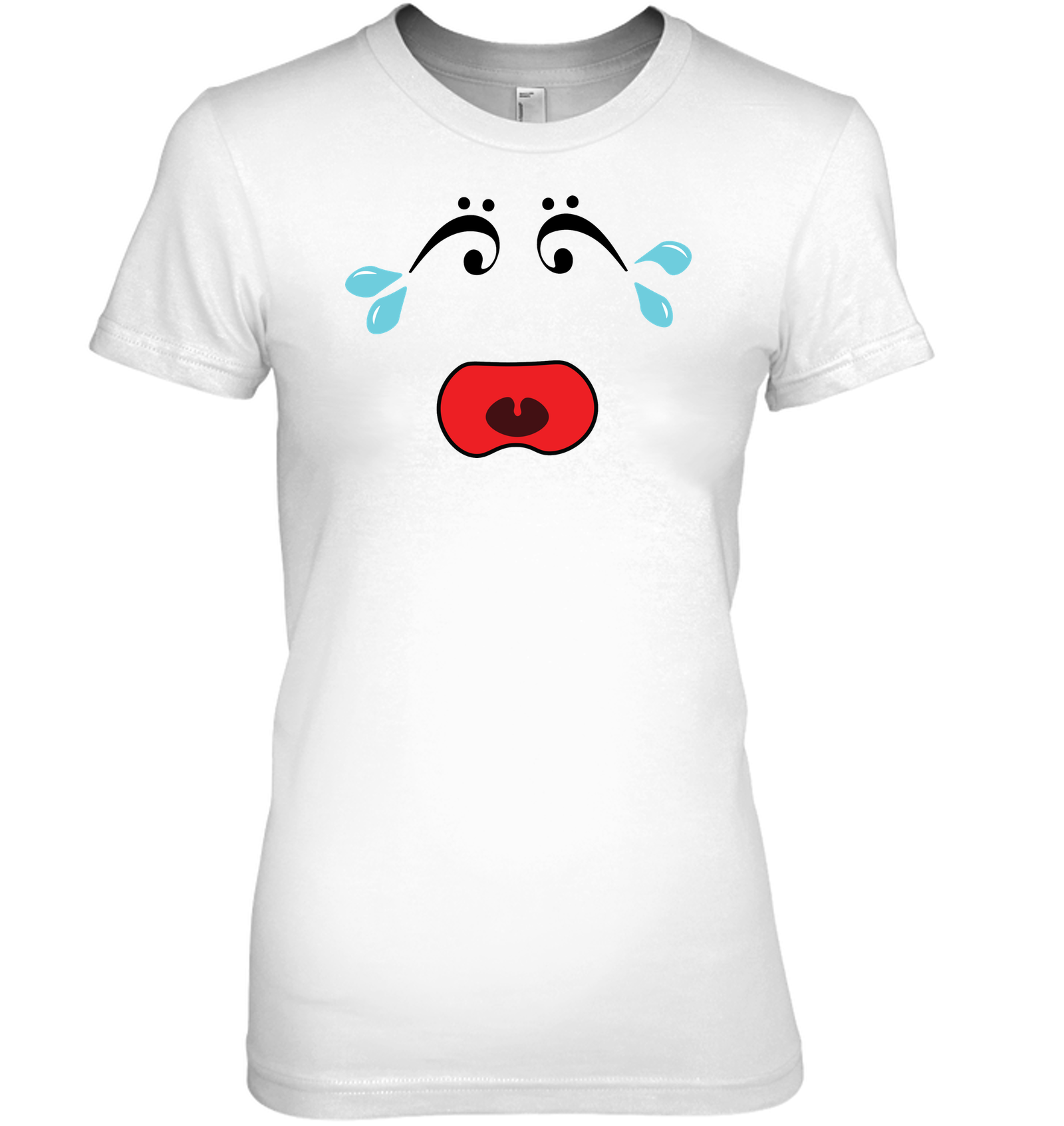 I Miss Music Teary Face - Hanes Women's Nano-T® T-Shirt