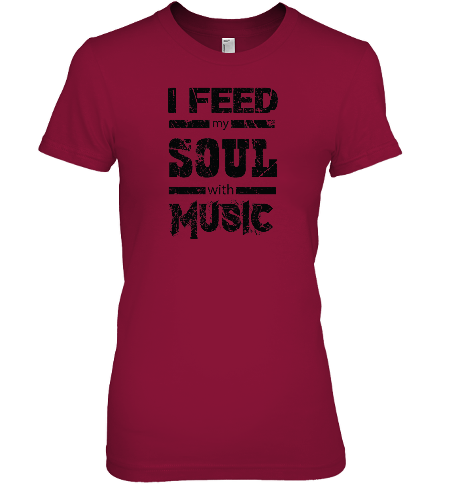 I Feed My Soul With Music - Hanes Women's Nano-T® T-shirt