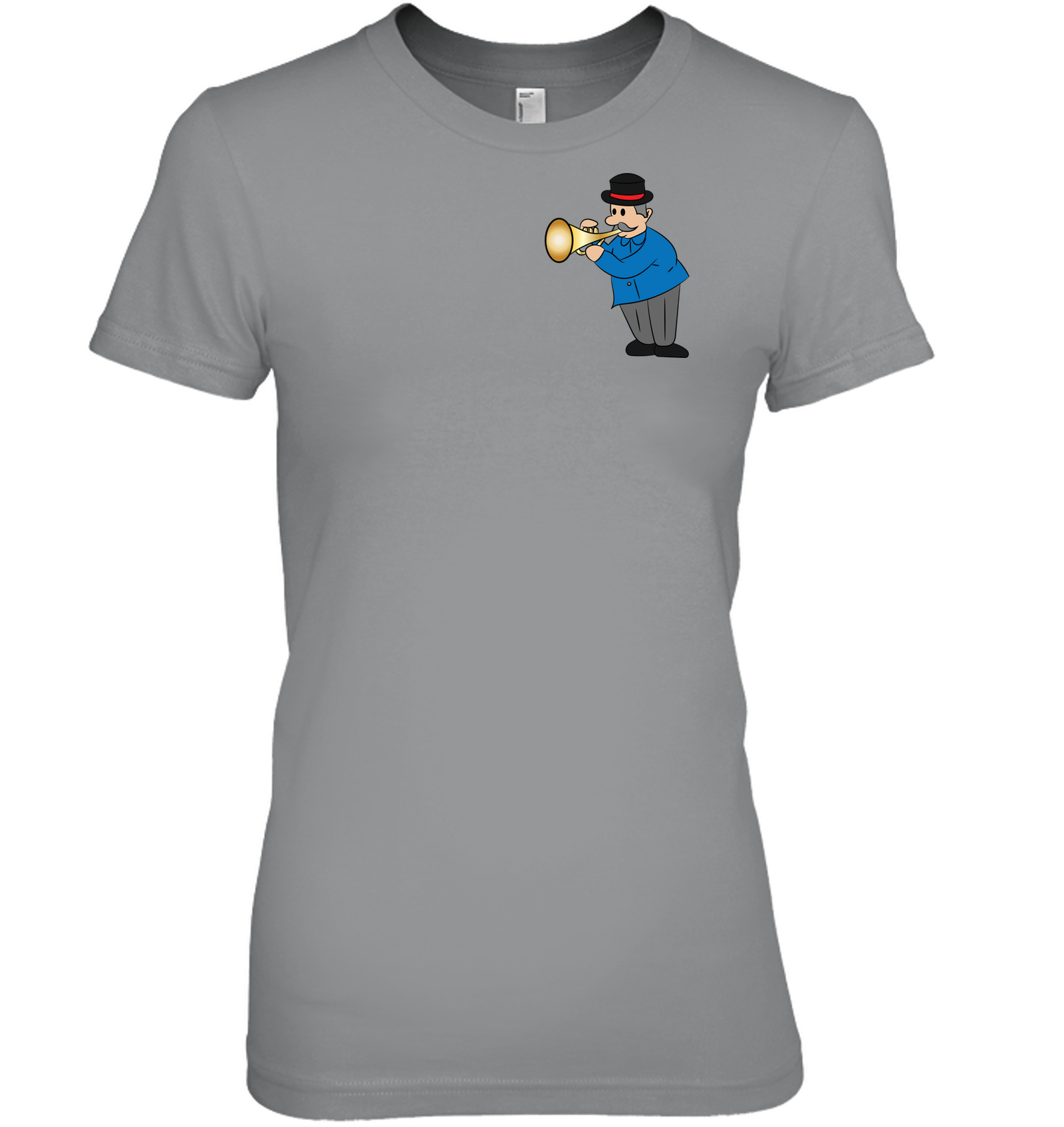 Man with Trumpet (Pocket Size) - Hanes Women's Nano-T® T-shirt