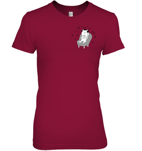 Chilin Kitty (Pocket Size) - Hanes Women's Nano-T® T-shirt