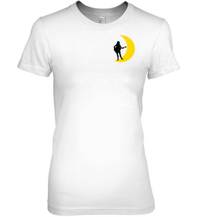 Moonlight Guitar Player (Pocket Design) - Hanes Women's Nano-T® T-Shirt