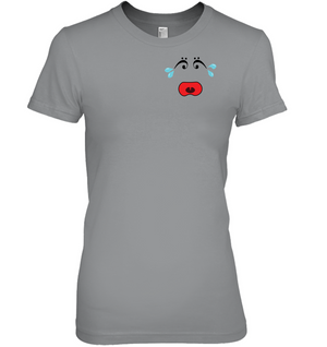 I Miss Music Teary Face (Pocket Size) - Hanes Women's Nano-T® T-Shirt