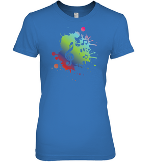 A Colorful Splash of Music - Hanes Women's Nano-T® T-Shirt