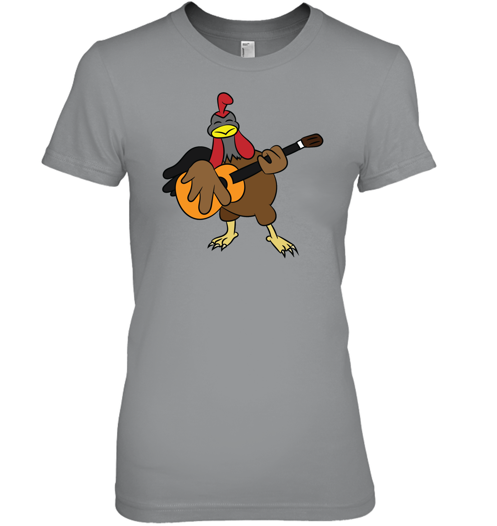 Chicken with Guitar - Hanes Women's Nano-T® T-Shirt