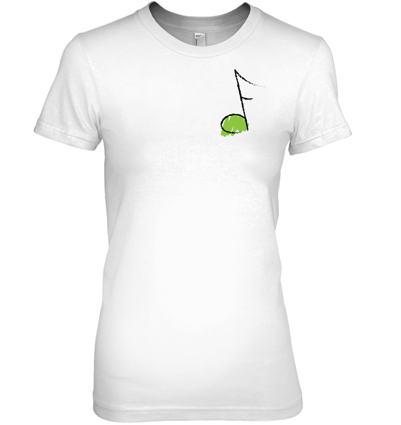 Green Note (Pocket Size) - Hanes Women's Nano-T® T-Shirt