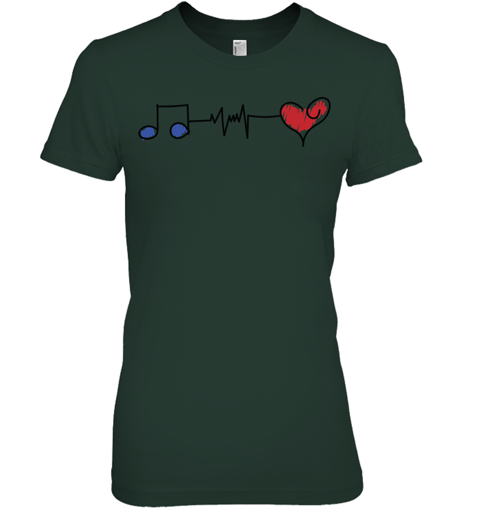 Musical Connections Blue - Hanes Women's Nano-T® T-Shirt