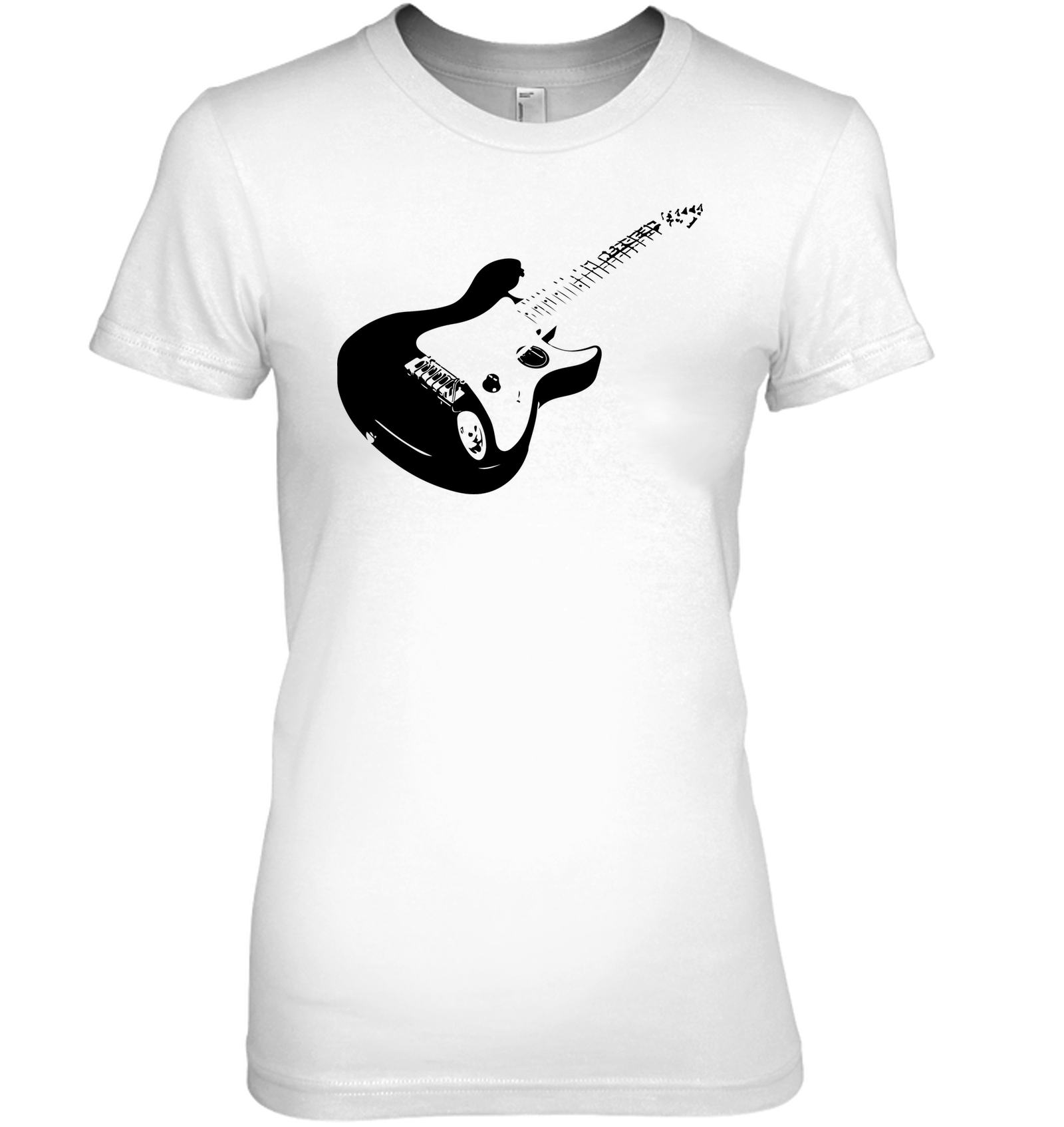 Cool black electric guitar - Hanes Women's Nano-T® T-shirt