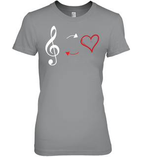 Treble Heart Duo - Hanes Women's Nano-T® T-shirt