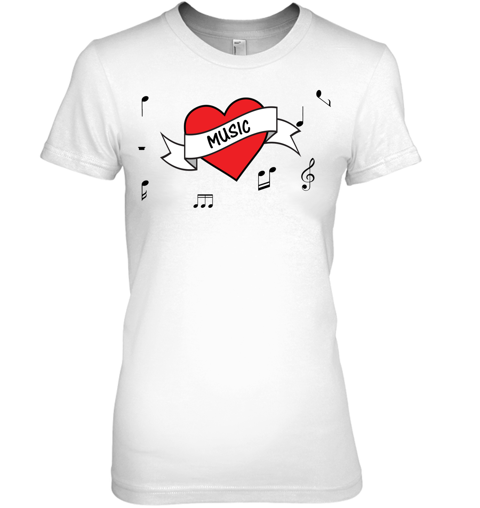Musical Heart  - Hanes Women's Nano-T® T-shirt