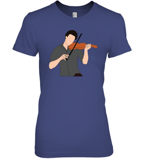 Guy Playin the Violin - Hanes Women's Nano-T® T-Shirt