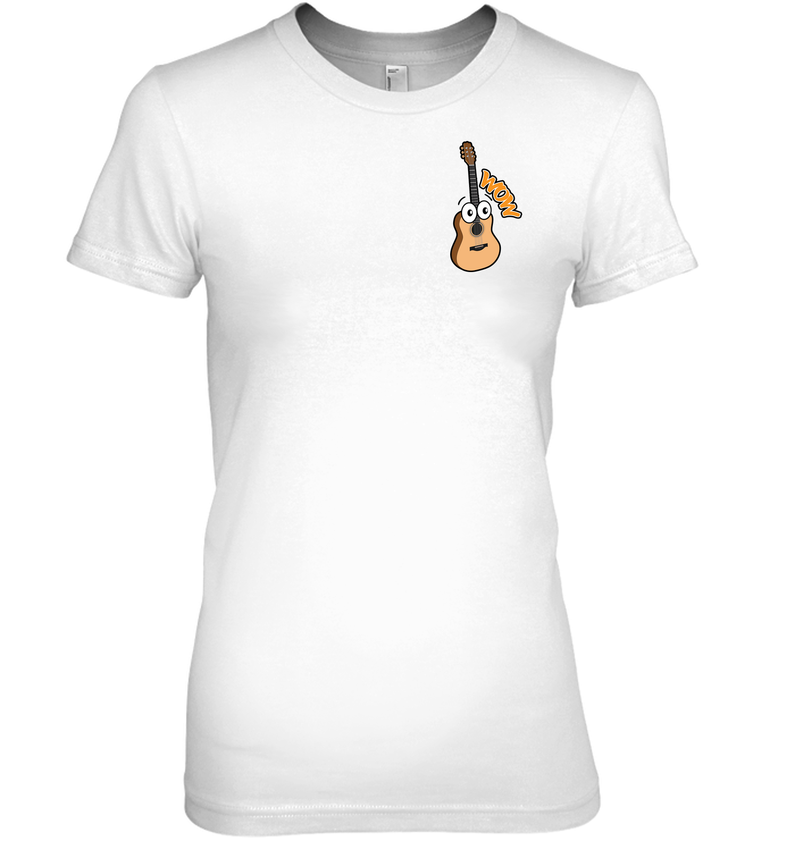 Wow Guitar (Pocket Size) - Hanes Women's Nano-T® T-Shirt