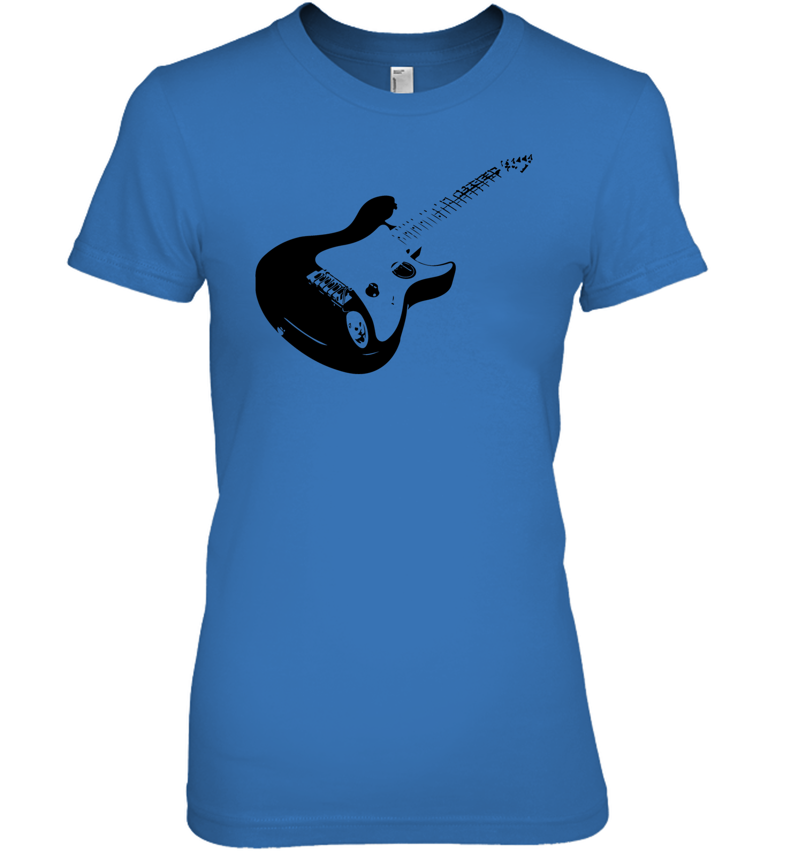 Cool black electric guitar - Hanes Women's Nano-T® T-shirt