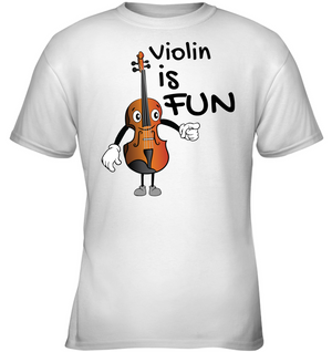 Violin is Fun - Gildan Youth Short Sleeve T-Shirt