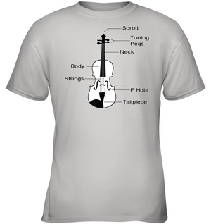 The Cello Blk Wht - Gildan Youth Short Sleeve T-Shirt